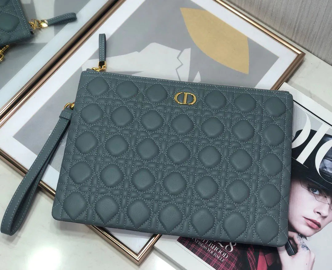 Pochette Dior Caro Daily – Cuir Cannage