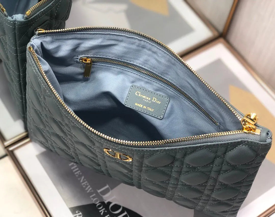 Pochette Dior Caro Daily – Cuir Cannage