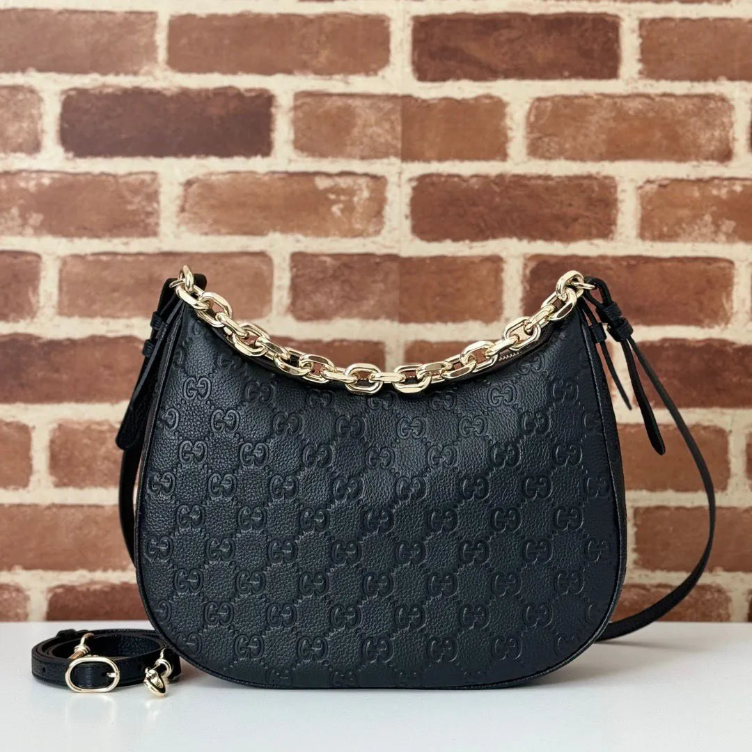 Sac Gucci Attache – Cuir Guccissima Hobo