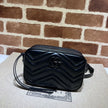 Sac Gucci GG Marmont Camera Bag – Cuir Matelassé Noir