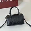 Sac Gucci Boston Mini – Cuir Guccissima Noir