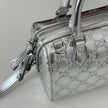 Sac Gucci Boston – Cuir Guccissima Argenté