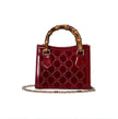 Sac Gucci Diana – Cuir Verni GG Bordeaux